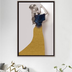 Tranh đơn cô gái nghệ thuật CV01A077