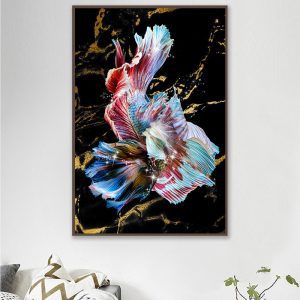 Tranh đơn cá vàng nghệ thuật CV01A084