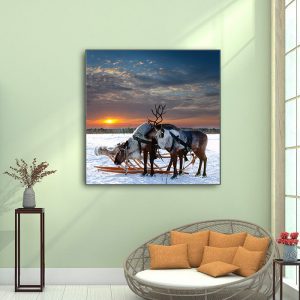 Tranh đơn đôi tuần lộc CV01A096