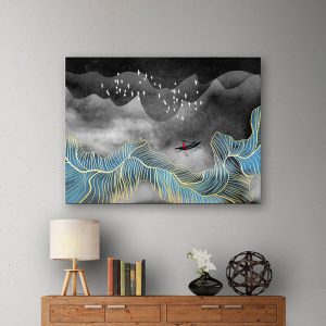 Tranh đơn nghệ thuật sông nước CV01A125