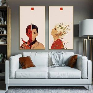 Bộ 2 tranh hoạt hình Trung Quốc CV02132