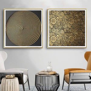 Bộ 2 tranh trừu tượng nghệ thuật hiện đại CV02145