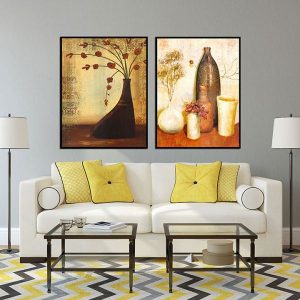 Bộ 2 tranh tĩnh vật cổ điển CV02177