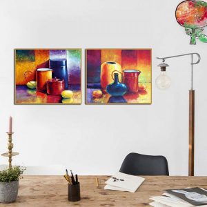 Bộ 2 tranh tĩnh vật màu sắc CV02182