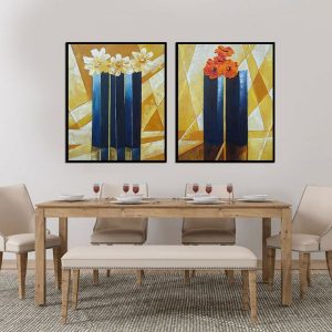 Bộ 2 tranh nghệ thuật đương đại CV02188