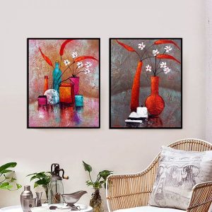 Bộ 2 tranh tĩnh vật cổ điển CV02189