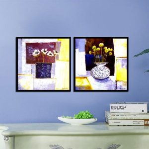 Bộ 2 tranh nghệ thuật đương đại tĩnh vật CV02212