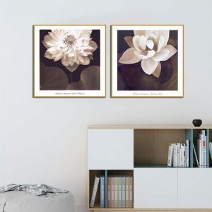 Bộ 2 tranh hoa cổ điển CV02227