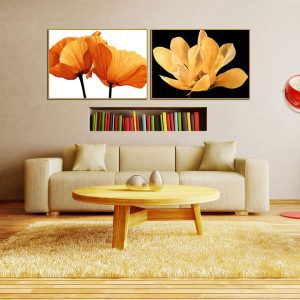 Bộ 2 tranh hoa nghệ thuật CV02235