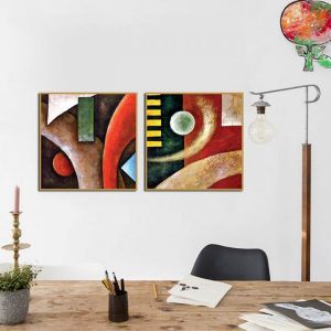 Bộ 2 tranh nghệ thuật đương đại CV02242