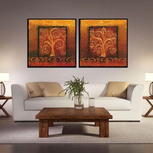 Bộ 2 tranh nghệ thuật đương đại CV02243