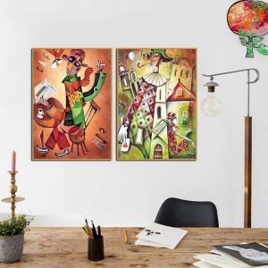 Bộ 2 tranh nghệ thuật đương đại CV02255