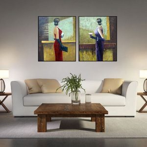 Bộ 2 tranh nghệ thuật đương đại CV02269