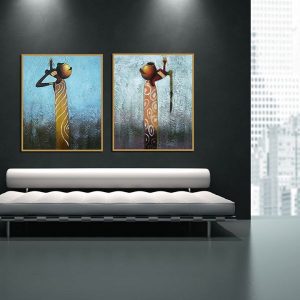 Bộ 2 tranh nghệ thuật đương đại CV02271