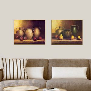 Bộ 2 tranh tĩnh vật cổ điển CV02294