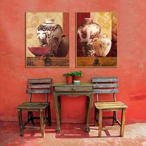 Bộ 2 tranh tĩnh vật cổ điển CV02296