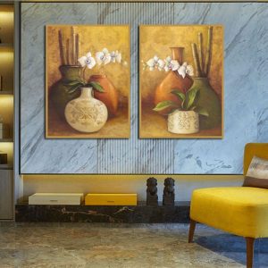 Bộ 2 tranh tĩnh vật cổ điển CV02297