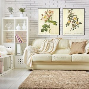 Bộ 2 tranh hoa cổ điển CV02318