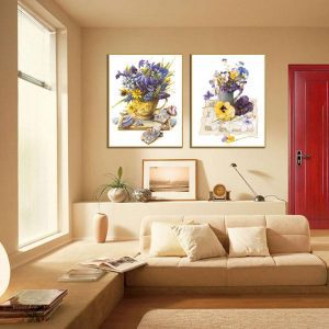 Bộ 2 tranh hoa nghệ thuật CV02331