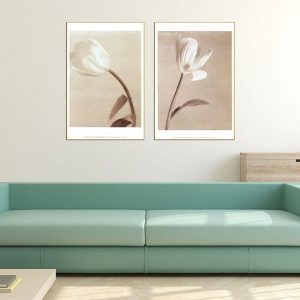 Bộ 2 tranh hoa tulip cổ điển CV02332