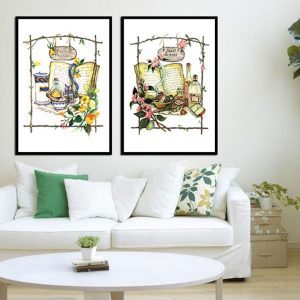 Bộ 2 tranh Canvas nghệ thuật CV02356