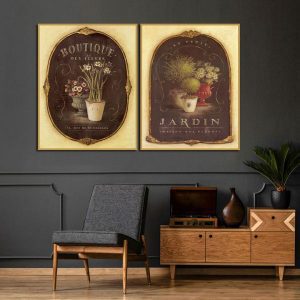 Bộ 2 tranh tĩnh vật phong cách cổ điển CV02364