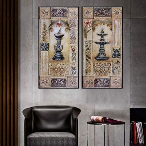 Bộ 2 tranh phong cách cổ điển CV02369