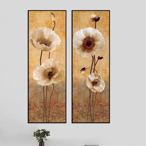 Bộ 2 tranh hoa cổ điển CV02380