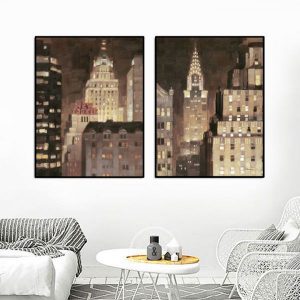 Bộ 2 tranh Skyscraper Newyork CV02399