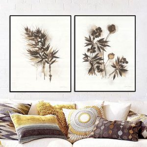 Bộ 2 tranh cây tre cổ điển CV02410