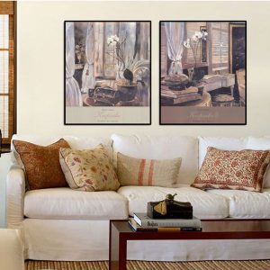 Bộ 2 tranh cảnh vật cổ điển CV02413