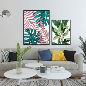 Bộ 2 tranh lá nghệ thuật CV02422