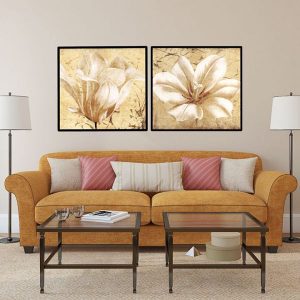 Bộ 2 tranh hoa cổ điển CV02443