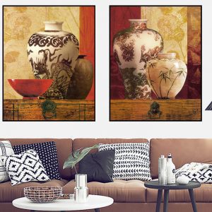 Bộ 2 tranh tĩnh vật cổ điển CV02484