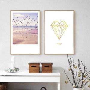 Bộ 2 tranh nghệ thuật biển hồng CV02505