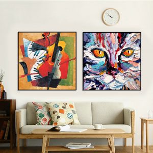 Bộ 2 tranh vẽ nghệ thuật màu sắc CV02512