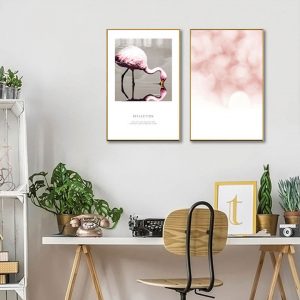 Bộ 2 tranh chim hồng hạc CV02520