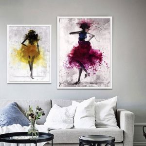 Bộ 2 tranh vẽ nghệ thuật CV02530