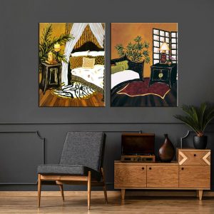 Bộ 2 tranh phong cách châu Âu CV02532