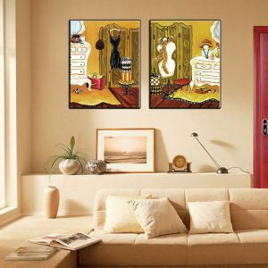 Bộ 2 tranh phong cách cổ điển CV02538