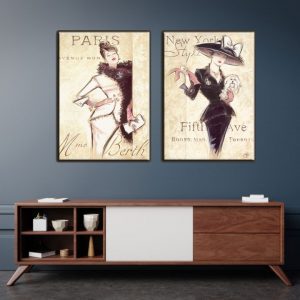 Bộ 2 tranh nghệ thuật cổ điển CV02554