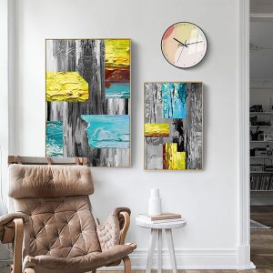 Bộ 2 tranh trừu tượng sơn dầu CV02582