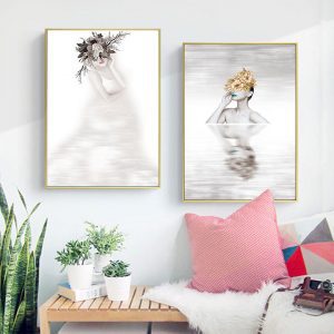 Bộ 2 tranh cô gái nghệ thuật CV02592