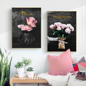 Bộ 2 tranh bó hoa hồng CV02594