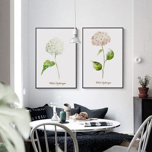 Bộ 2 tranh hoa cẩm tú cầu CV0263