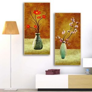 Bộ 2 tranh sơn dầu tĩnh vật CV02645