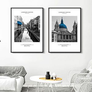 Bộ 2 tranh kiến trúc Châu Âu CV02657