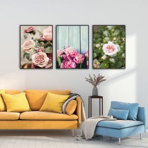 Bộ 3 tranh hoa hồng CV03132