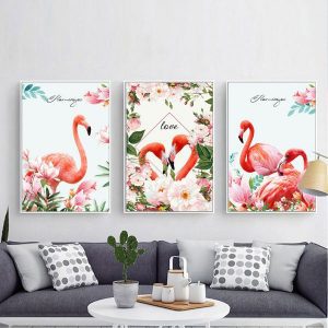 Bộ 3 Tranh hồng hạc CV03135