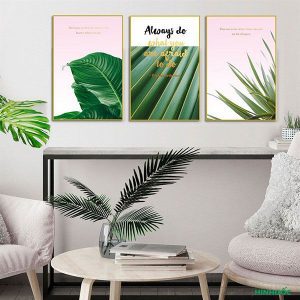 Bộ 3 lá xanh và chữ nghệ thuật CV03218